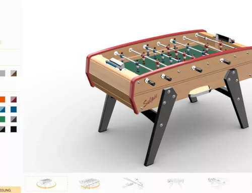 Customize your foosball table in 3D