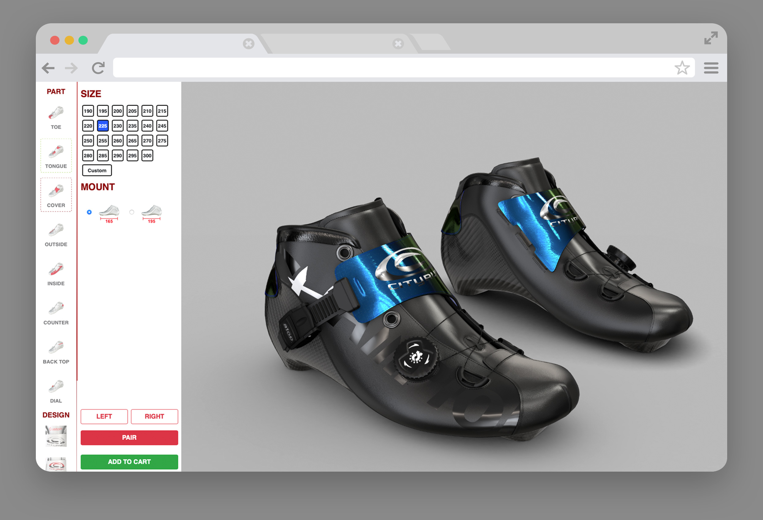 3D Shoe Configurator software